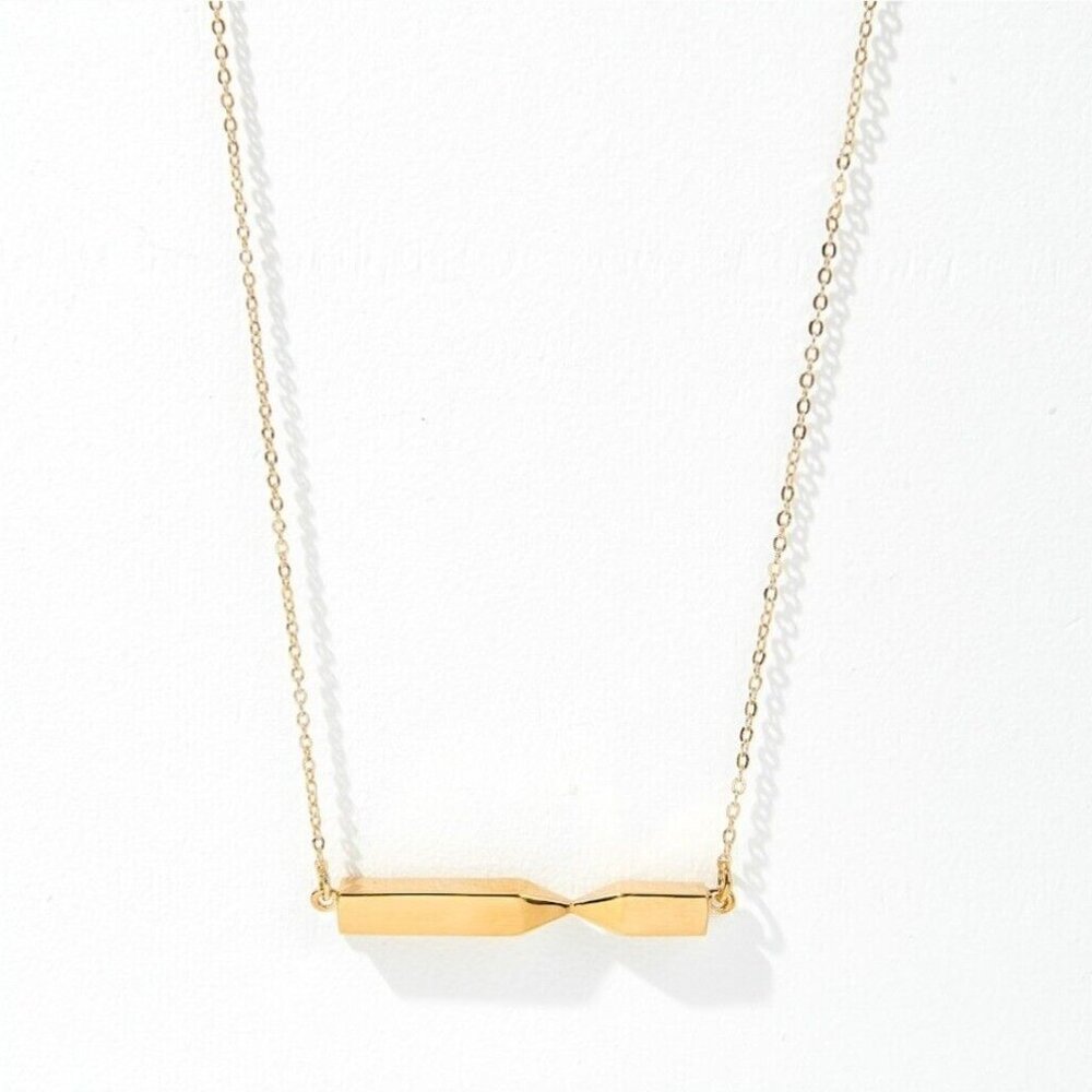 India Hicks The Oblique Necklace, GOLD NIB Retired Item HTF